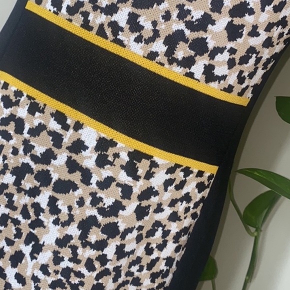 NWT NY&CO Leopard Print Sheath Dress - Picture 7 of 8